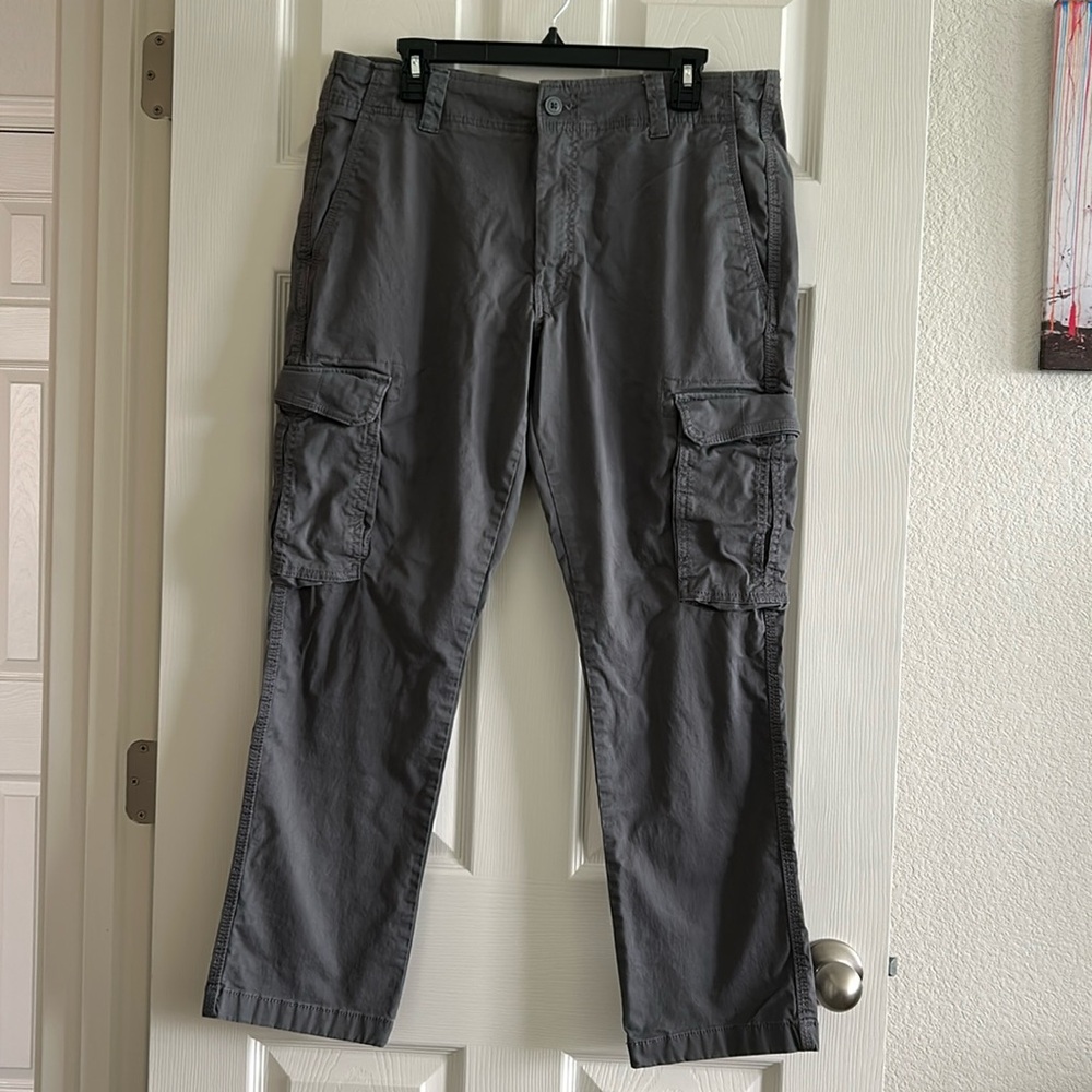 Gray cargo pants